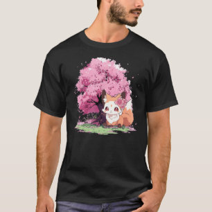 Camiseta Flor de flores de cerezo Otaku japonesa de Fox Sak