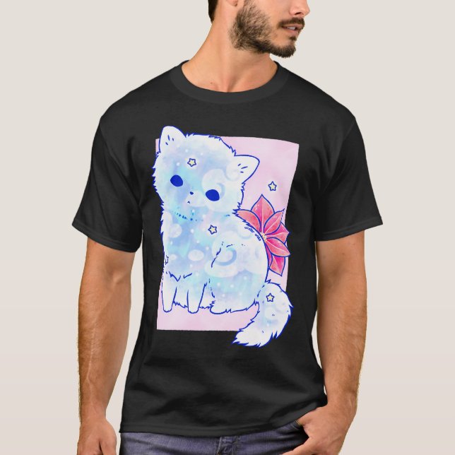 Camiseta Flor de gato nevada (Anverso)