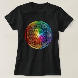 Camiseta Flor De Geometría Sagrada De La Meditación De Chak