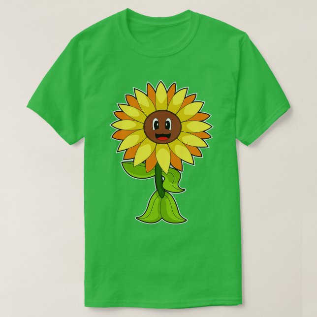 Camiseta Flor de girasol (Diseño del anverso)