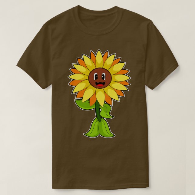 Camiseta Flor de girasol (Diseño del anverso)