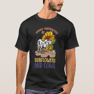 Camiseta Flor de girasol de granja animal lindo granjero va