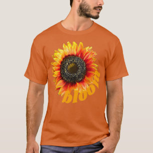 Camiseta flor de girasol diminuto