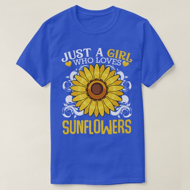 Camiseta Flor de girasoles inspirada en planta botánica de  (Diseño del anverso)