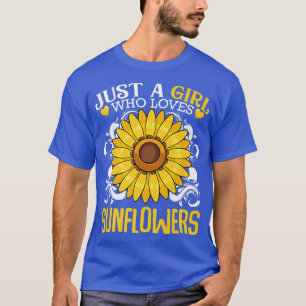 Camiseta Flor de girasoles inspirada en planta botánica de 