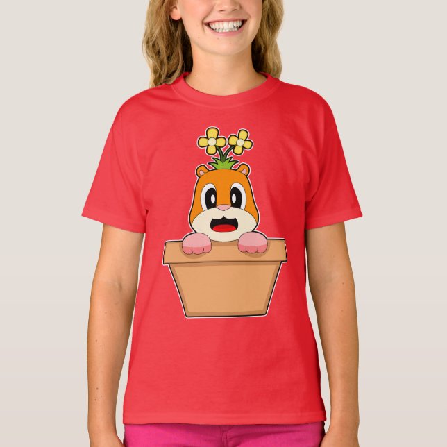 Camiseta Flor de Hamster (Anverso)