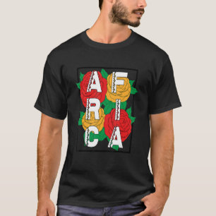Camiseta Flor de herencia africana cultural tradicional