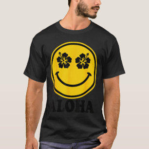 Camiseta Flor de hibisco sonrisa aloha hawaii playa verano