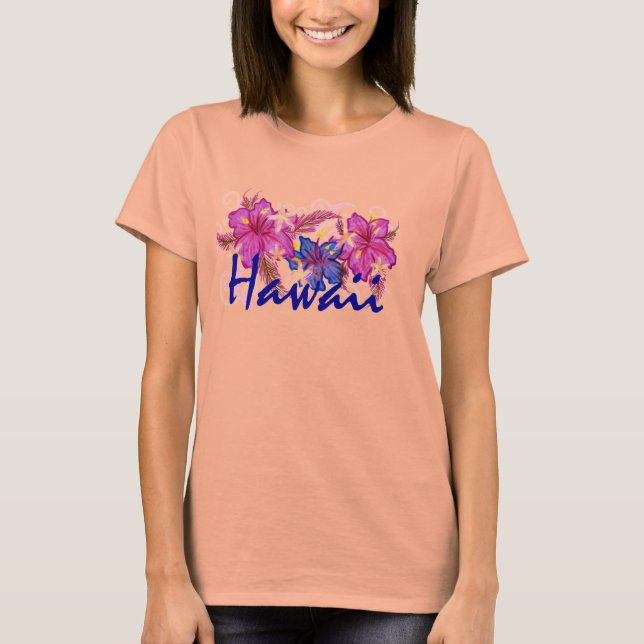 Camiseta Flor de hipo de Hawaii (Anverso)