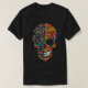 Camiseta Flor de hippie, azúcar de cráneo (Diseño del anverso)