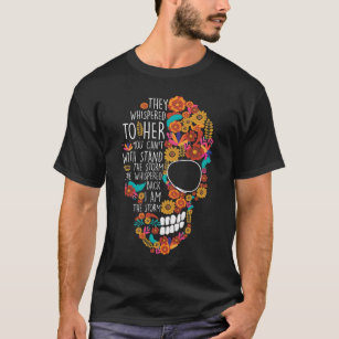 Camiseta Flor de hippie, azúcar de cráneo