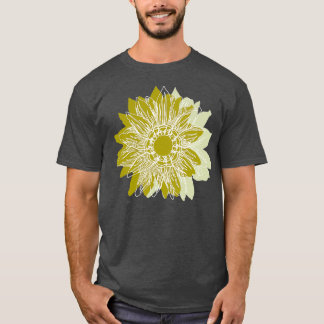 Camiseta Flor de Khaki