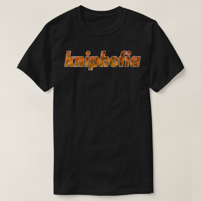 Camiseta Flor de Kniphofia ÚNICA (Diseño del anverso)