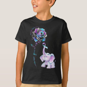 Camiseta Flor de la conciencia de la prevención del suicidi