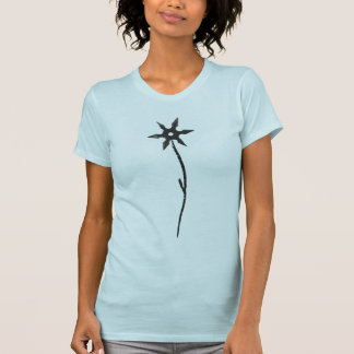Camiseta flor de la estrella del ninja