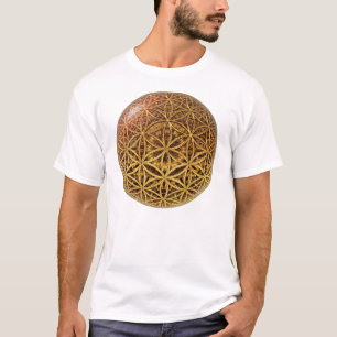 Camiseta Flor de la vida / Blume des Lebes - oro de la reji