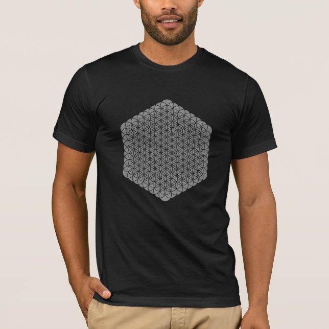 Camiseta flor de la vida de geometría sagrada (Anverso)