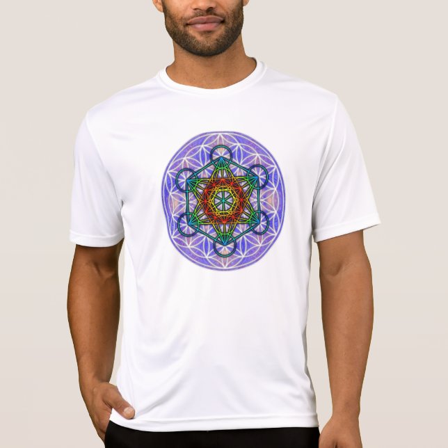 Camiseta Flor de la vida/del cubo de Metatron (Anverso)