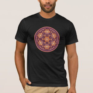 Camiseta Flor de la vida - estilo 02 del botón