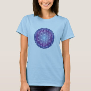 Camiseta Flor de la vida - magenta