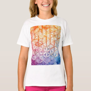Camiseta Flor de la Vida - Pintura Acuarela