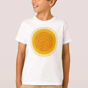 Camiseta Flor de la Vida - soleado amarillo