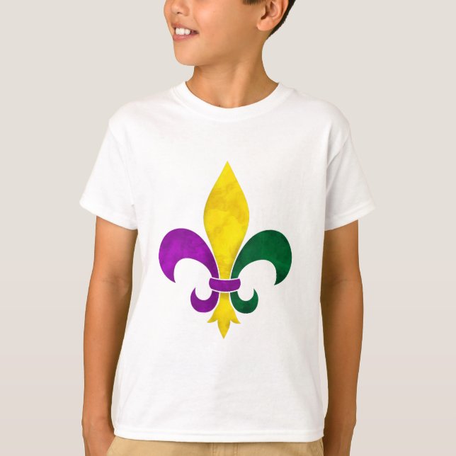 Camiseta flor de lis de la acuarela (Anverso)