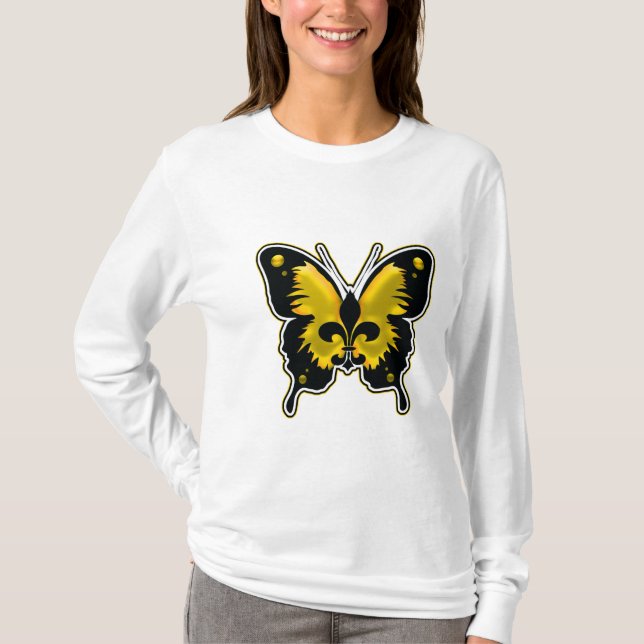CAMISETA FLOR DE LIS DE LA MARIPOSA (Anverso)