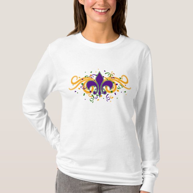 Camiseta Flor de lis del carnaval (Anverso)