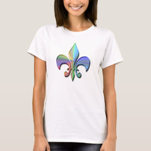 Camiseta Flor de lis psicodélica