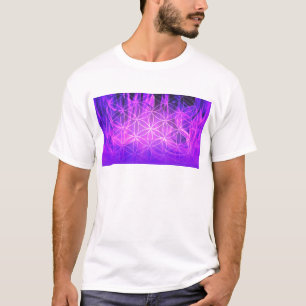 Camiseta Flor de llama violeta de la vida