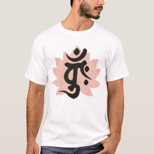 Camiseta Flor de Loto con Símbolo Bonji de Dainichi Nyorai