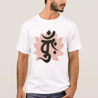 Camiseta Flor de Loto con Símbolo Bonji de Dainichi Nyorai 