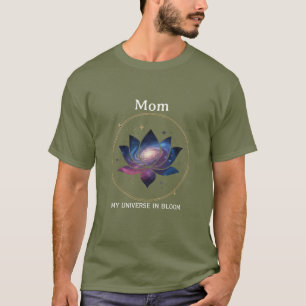 Camiseta Flor de Loto Cósmica Madre en Flor