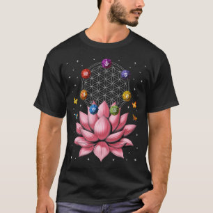 Camiseta Flor de Loto de Chakras de la Vida