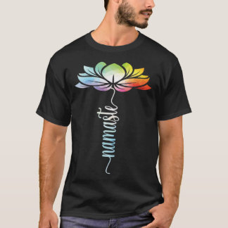 Camiseta Flor de Loto de Teñido con Nudos Yoga Zen Meditaci