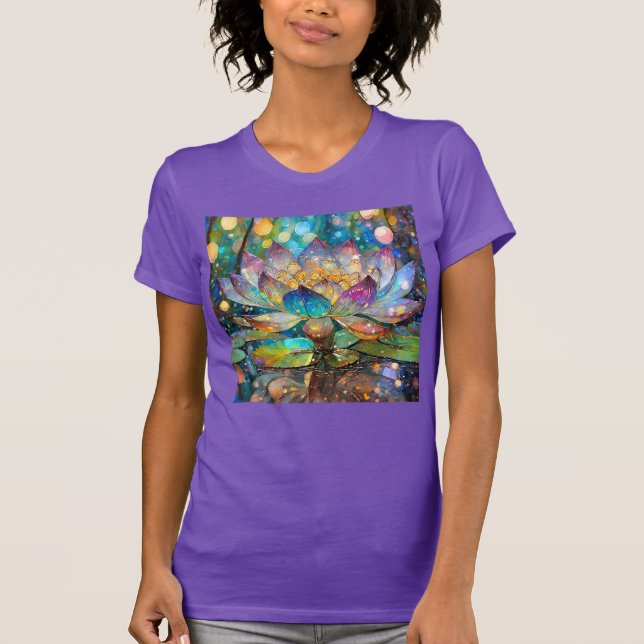 Camiseta Flor de Loto Iluminada en Flor (Anverso)