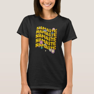 Camiseta Flor de Loto Namaste Yoga Meditación Retro 1