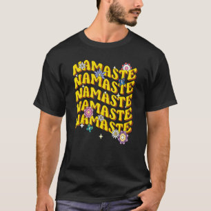 Camiseta Flor de Loto Namaste Yoga Meditación Retro 1