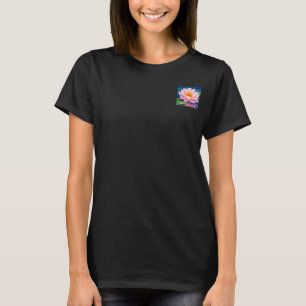 Camiseta Flor de Loto Rosa Arte de Anime