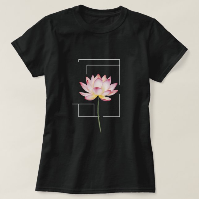 Camiseta Flor de Lotus (Diseño del anverso)