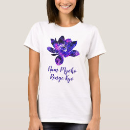 Camiseta Flor de Lotus púrpura espiritual Nam Myoho Renge K