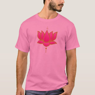 Camiseta Flor de Lotus rosada