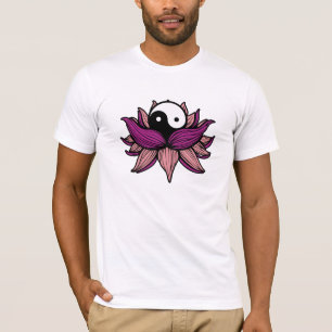 Camiseta Flor de Lotus y Yin Yang