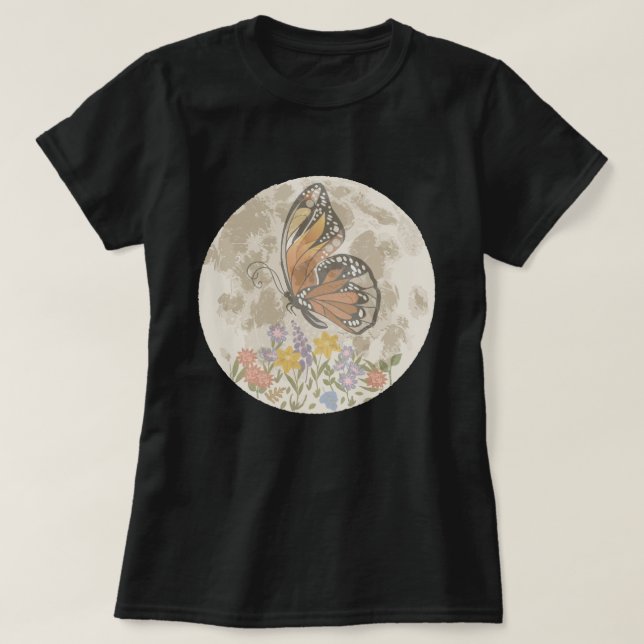 Camiseta Flor de Luna Caprichosa (Diseño del anverso)