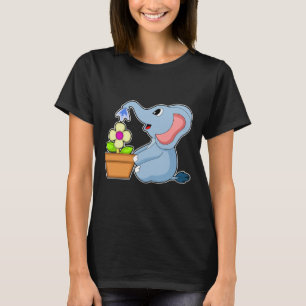 Camiseta Flor de maceta de elefante