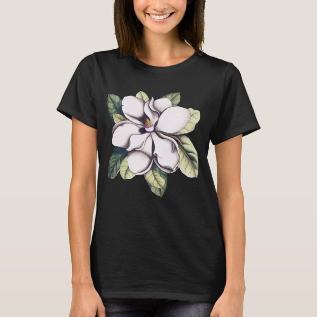 Camiseta Flor de Magnolia (Anverso)