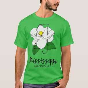 Camiseta Flor de magnolia Mississippi