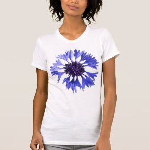 Camiseta Flor de maíz azul