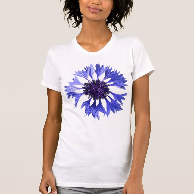 Camiseta Flor de maíz azul (Anverso)
